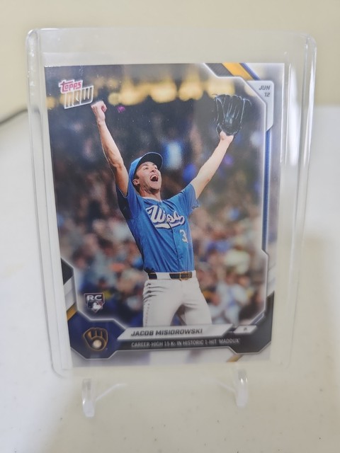 2026 Topps Now Jacob Misiorowski RC #325: Career-High 15 Ks In 1-Hit Maddux