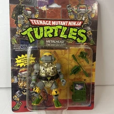 Vintage 1989 Playmates TMNT Ninja Turtles Metalhead MOC