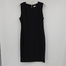 Calvin Klein Black Sleeveless Sheath Dress Women' Size 12.