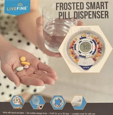 LiveFine Automatic Pill Dispenser 28-day Electronic Medication Organizer