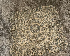 Ralph Lauren Donovan Damask Blue Scroll Euro Pillow Sham 2pc Set