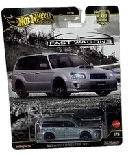 2024 Hot Wheels Premium Subaru Forester STI Fast Wagons Series  5/5 Silver