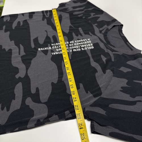 Gold's Gym T-Shirt Erwachsene XL Advance Apparel Camouflage schwarz grau Legacy of Strength - Bild 5 von 12
