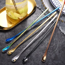 Long-Handled Coffee Spoons,7.6 Inch Ice Tea Spoons,Coffee Stirrers,