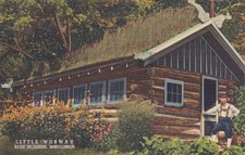 Vintage Little Norway Blue Mounds Wisconsin WI 1955 Postcard E57