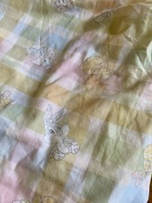 Vintage BABY LOONEY TUNES Crib Sheet Toddler Bed Tweety Bugs Taz Sylvester 2000