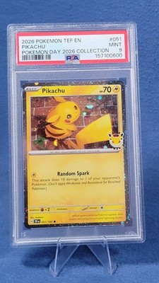 2026 Pokemon Day Pikachu 051/162 30th Anniversary Stamped Promo