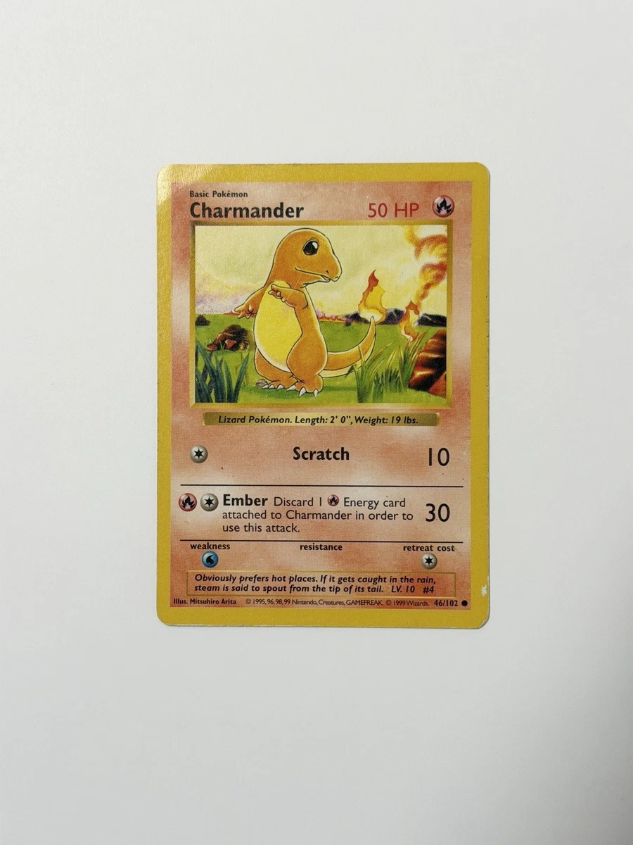 Charmander Pokémon TCG Shadowless Individual Collectible Card Game