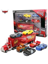 7Pcs Cars 2 Saetta McQueen Auto Corsa Zio Camion Giocattoli Bambini Collezione