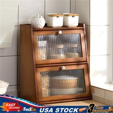 3-Tier Cabinet W/Door 15.7 11 19.7in Mini Kitchen Cabinet Home Storage Cabinet