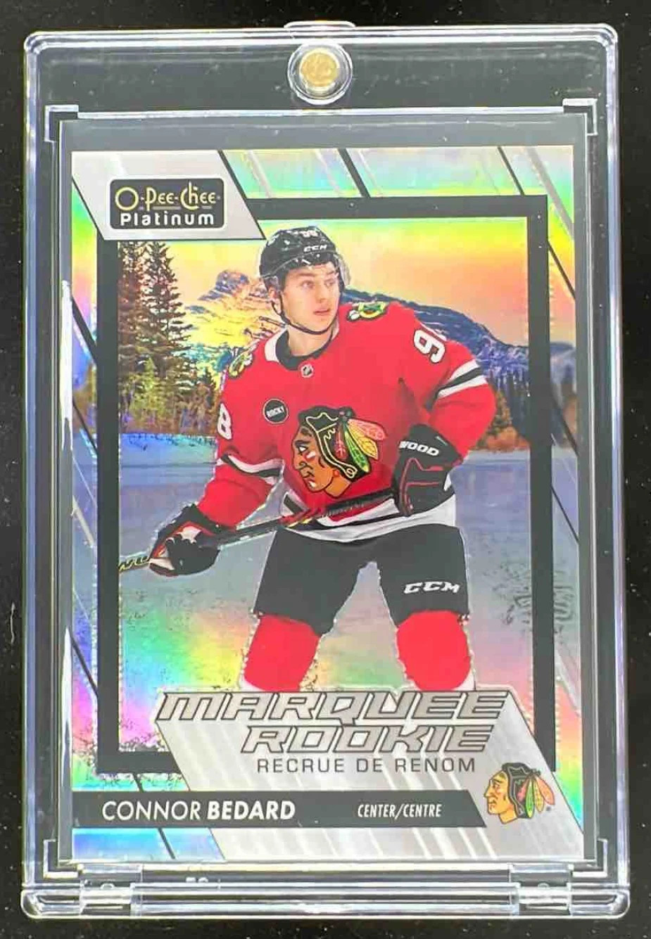 2023-24 O-Pee-Chee Platinum Pond Hockey #201 Connor Bedard