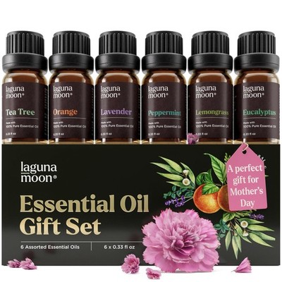 Essential Oils Aromatherapy Set  6 Oils for Diffusers, Home Care, Candle Maki...