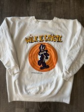 90's Wile E Coyote Looney Tunes Crewneck Sweatshirt XL Vintage 1992 Cartoon