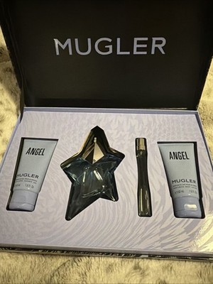 Mugler Angel 3pc Set, 0.8 Oz EDP, 1.6 Body Lotion, 1.6 Shower Gel NEW