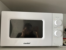 Comfee Countertop Microwave 20L 700W White Dial Control Defrost Timer 5 Prog