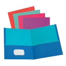Oxford 51274 Twisted Twin Pocket Folder  Assorted Color - Pack of 10