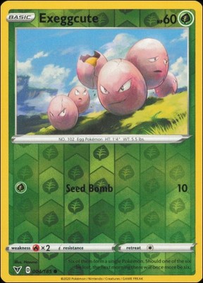 Pokemon - Exeggcute #004/185 - SWSH04: Vivid Voltage Reverse Holo