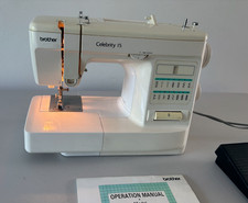 Brother Celebrity 15 Electric Sewing Machine, with pedal, instructions & cover