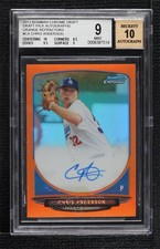 2013 Bowman Draft Orange Refractor 22/25 Chris Anderson #BCA-CA BGS 9 MINT Auto