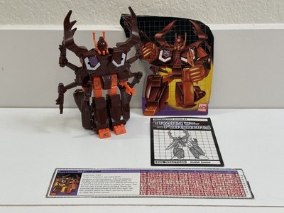 Transformers G1 1985 - Chop Shop - Complete w/Manual+Data Card+Box Art