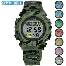 Kids Boys Girls LED Sports Digital Electronic Wristwatch Waterproof Child Gifts