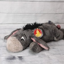 Disney Parks Eeyore Plush 15 Inch Grey Donkey Detachable Tail New with Tags