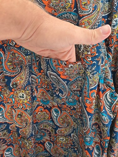 ALAN FLUSSER MEN'S Woven Long Sleeve Shirt, Paisley Size Xl - Picture 3 of 6