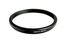 Step-down adapter ring 62-58 62mm-58mm Anodized NEW for Camera, from US Seller!