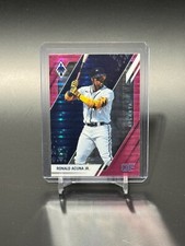2022 Panini Chronicles Phoenix #22 Ronald Acuna Jr. Pink Pulsar Atlanta Braves