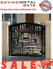 Contemporary modern metal gate, Modern Metal Gate, Custom size Art Pedestrian