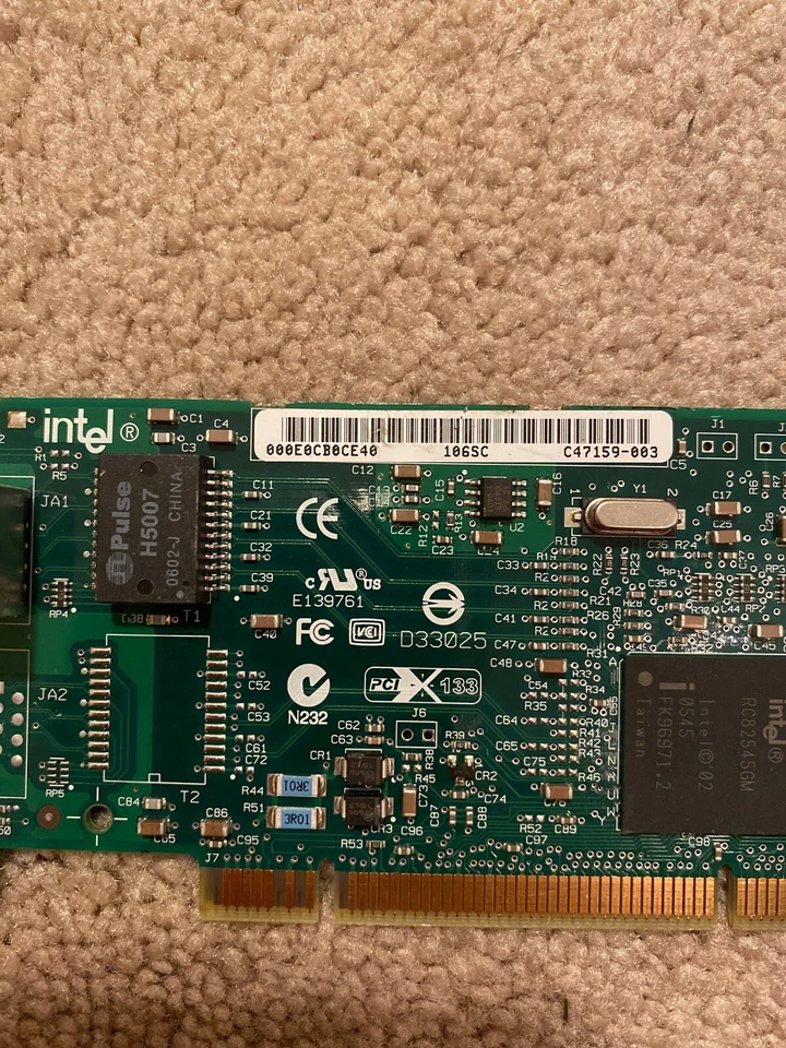 D33025 Dell Intel PRO/1000 MT PCI-X Gigabyte Server Adapter C47159-003 - Image 2 of 4