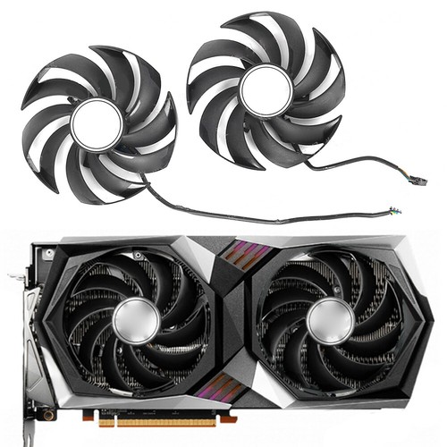 1PCS For Gaming X Graphics Card Cooling Fan MSI RTX3060 3060Ti RX6700 6600XT - Picture 2 of 13