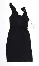 Oasis Womens Beige Viscose Blend Ball Gown Size M