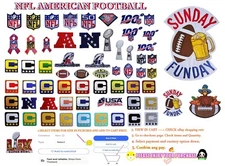 NF L🏈Football league Patch Embroidery Iron,Sew on(Select options)✈Thai by USPS
