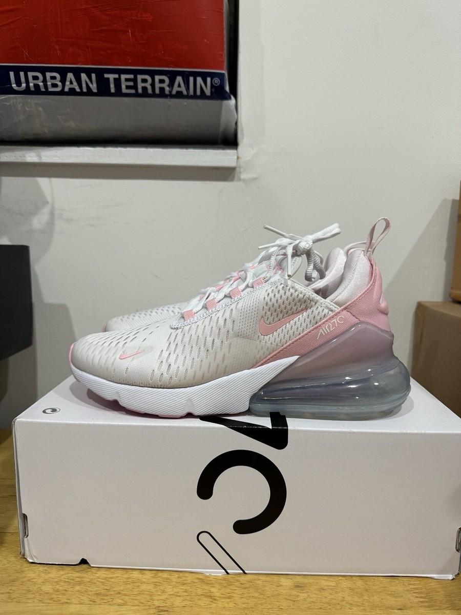 New Women's Air Max 270 White Med Soft Pink FJ4576-100 8W With