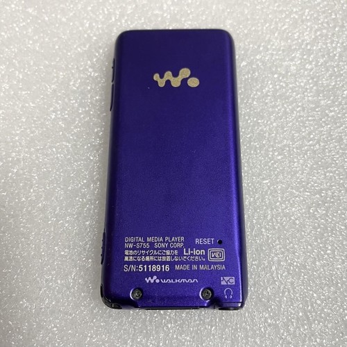Sony Walkman NW-S755 MP3 16GB violet Digital Media Player Tested & Working Japan - Picture 7 of 8