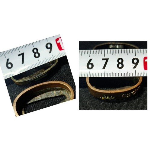 Japanese Vintage Fuchi & Kashira Copper Plated Samurai Sword Fittings Rare F/S - Picture 11 of 12