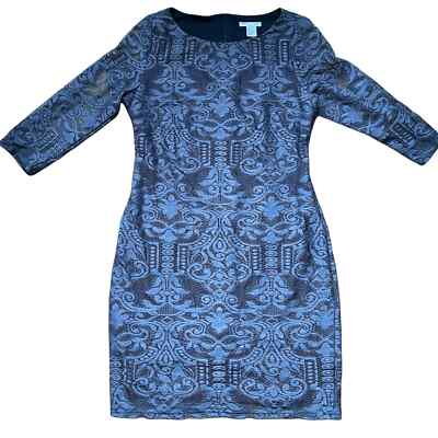 striped midi summer dress Vanessa Stripe Midi Dress- Blue, Summer Half Sleeve Dress, Modest Dress, Beach Dress Medium / Blue