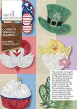 Confetti Spring  Summer Anita Goodesign Embroidery Machine Design CD NEW
