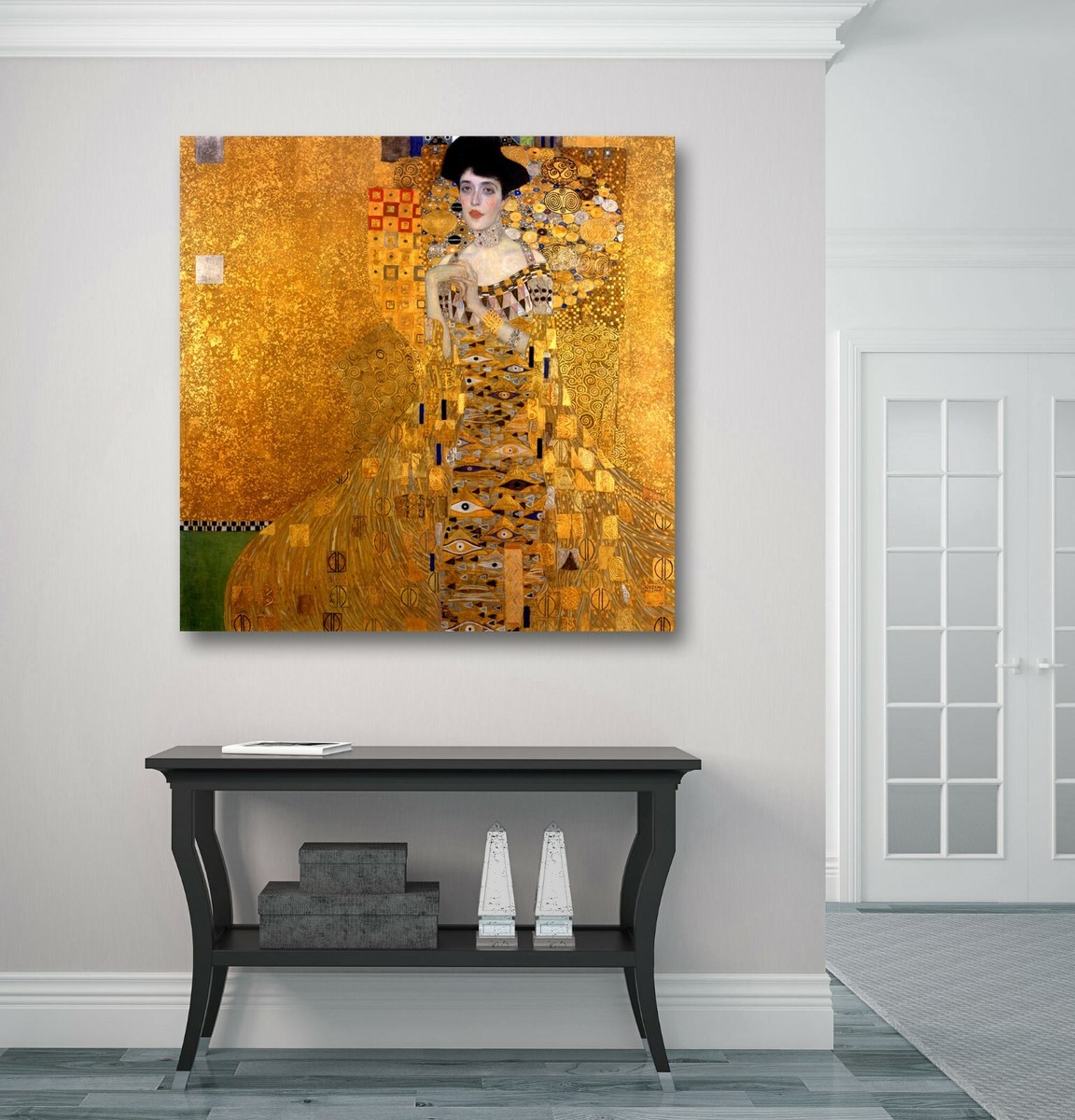 gold dress singapore Reproduction of Pallas Athena by Gustav Klimt – Galerie Mont-Blanc main image 1