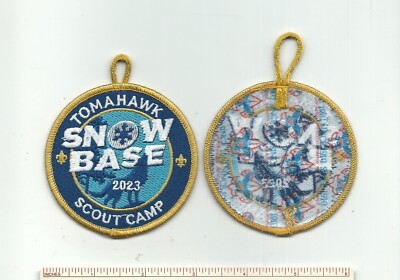 SCOUT BSA 2023 TOMAHAWK RESERVATION CAMP SNOW BASE PATCH NORTHERN STAR MN WI !!!