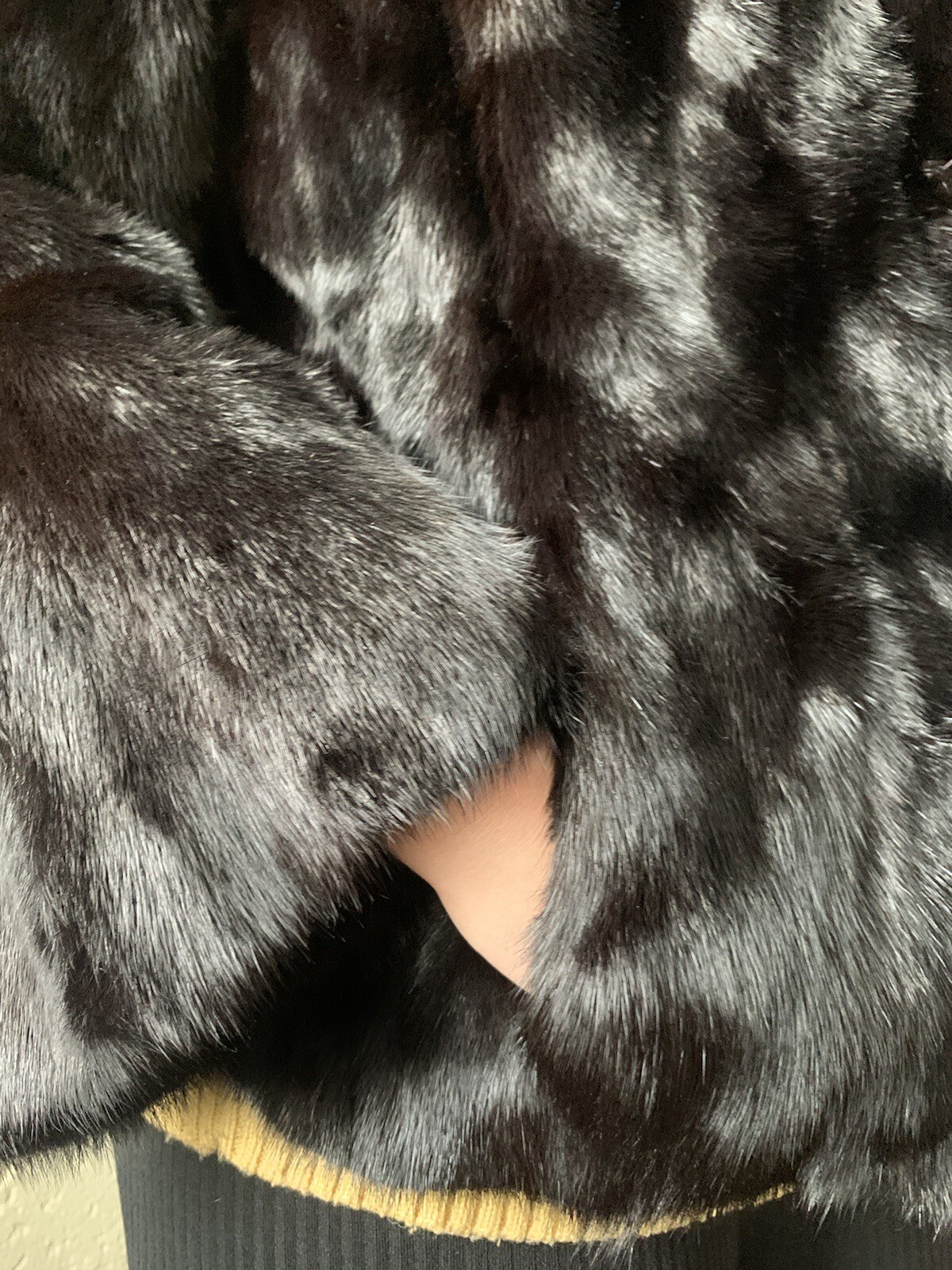 Echtpelz Jacke Alfred Bauch Größe XS/S Mantel Winter Nerz Fell eBay