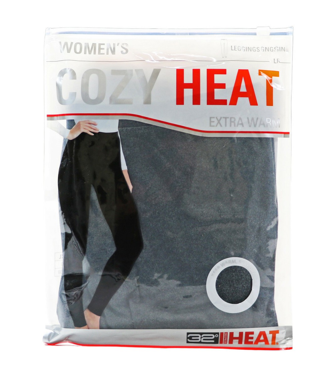 32 Degrees Women's Cozy Heat Underwear Leggings Medium Heather