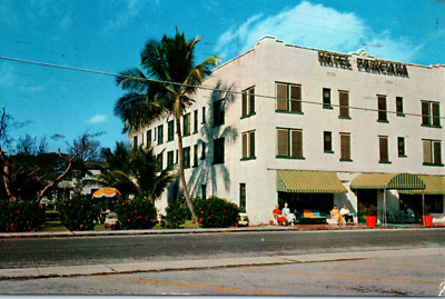 Dania Florida FL Poinciana Hotel Postcard