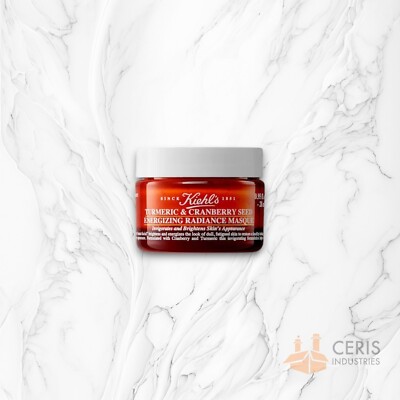 Kiehl's Turmeric and Cranberry Seed Energizing Radiance Masque .95 oz/28 ml NWOB