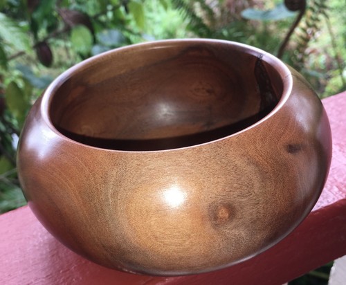 Una bottiglia hawaiana spazzola ciotola legno ~ artista locale ~ qualità galleria e collezionista - Foto 8 di 9