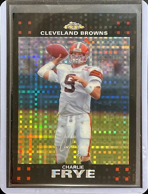 Charlie Frye - Black XFractor - 2007 Topps Chrome Football #TC113