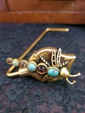 Dragonfly Gold Purse Hook Handbag Holder JL