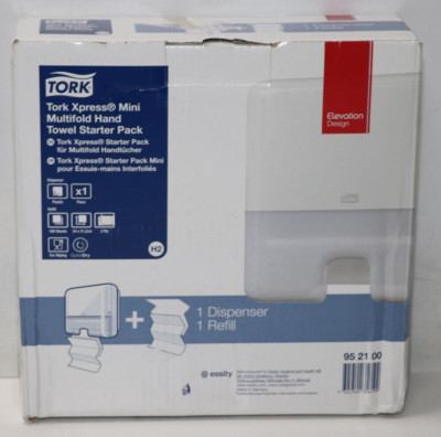 Tork Xpress 552100 Mini Spender für Multifold Papierhandtücher, Elevation Design