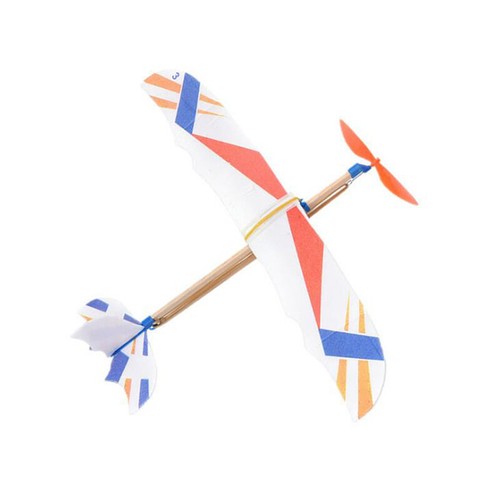 Rubber Band Elastic Powered Aircraft Glider Flying Plane Airplane DIY Kid-b8 - Picture 7 of 8
